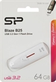 (1040028) Флеш Диск Silicon Power 64GB Blaze B25 SP064GBUF3B25V1W USB3.0 белый SP064GBUF3B25V1W - фото 49676