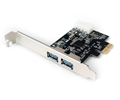 (1040106) Контроллер USB 3.0 Gembird в разъем PCI-e, 2 порта USB, коробка SPCR-01 - фото 49869
