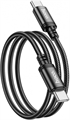 (1040453) Кабель Hoco X89 Wind X89 WIND TYPE-C TO TYPE-C USB Type-C (m)-USB Type-C (m) 1м черный коробка X89 WIND TYPE-C TO TYPE-C - фото 50135