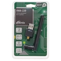 (1041645) RITMIX RWA-220 USB Беспроводной WIFI адаптер 2.4ГГц, IEEE802.11b/g/n, скорость до 150Мбит/с. Чипсет RealTek RTL8188. Внешняя антенна, 3дБи, съемная, SMA-коннектор. Нано-размер. Совместимость с Linux, MacOS 10.15, Windows XP/Vista/7/8/8.1/10 RITMIX RWA-220 - фото 50966