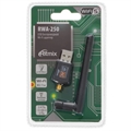 (1041646) RITMIX RWA-250 USB Беспроводной WIFI адаптер 2.4ГГц, IEEE802.11b/g/n/ac, скорость до 433Мбит/с. Чипсет RealTek RTL8811CU. Внешняя антенна, 2дБи, съемная, SMA-коннектор. Нано-размер. Совместимость с Linux, MacOS 10.15, Windows XP/Vista/7/8/8 RITMIX RWA-250 - фото 50968