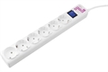 1042118 Фильтр-удлинитель Power Cube 5,0 м 6 розеток (белый) 16А/3,5кВт SPG(5+1)-16B-5M - фото 51323