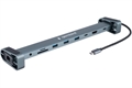 1042447 Док-станция Type-C Gembird 10в1: 3xUSB3.1, PD87W, Jack3.5, SD/TF, HDMI, RJ45, Type-C, кабель14см UHB-D5 - фото 51478