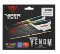 (1042846) Память DDR5 2x16GB 6600MHz Patriot PVVR532G660C34K Viper Venom RGB RTL Gaming PC5-52800 CL34 DIMM 28 PVVR532G660C34K - фото 51757
